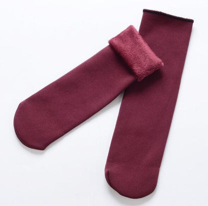 Velvet Socks | Chaussette sans couture en veloure fourées