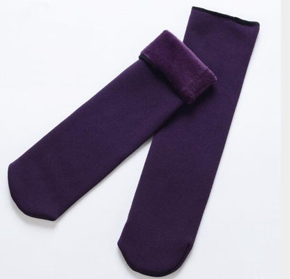 Velvet Socks | Chaussette sans couture en veloure fourées